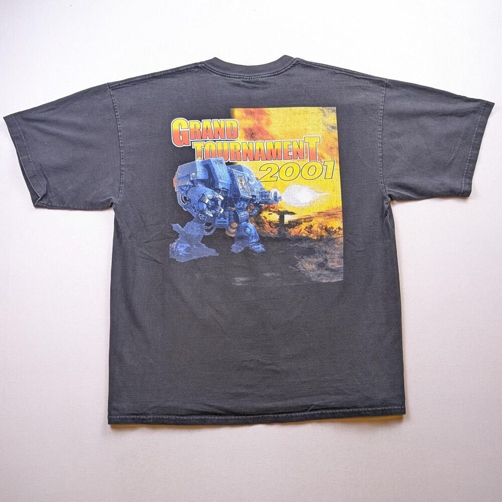 Vintage Warhammer 40k Tshirt Grand Tournament 2001 Games Workshop Size XL Promo